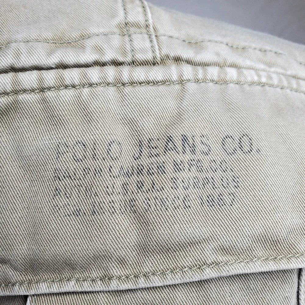 Vintage Polo Jean Co Ralph Lauren Cargo Pants Men 33x30 Military Paratrooper Y2K